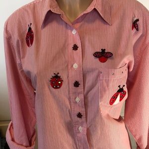 Super CUTE Get Lucky brand, lady bugs, bees Shirt